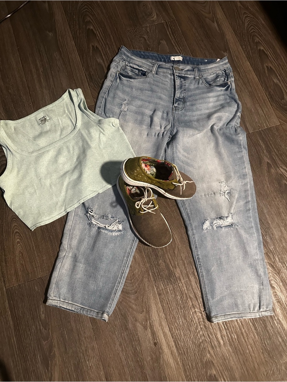 Westbound Light Blue Distressed Boyfriend Jeans
